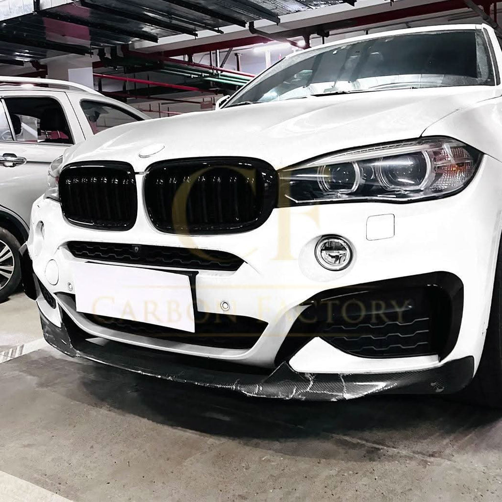 Gloss Black Front Canards for BMW F16 X6 14-18