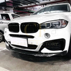 Gloss Black Front Canards for BMW F16 X6 14-18