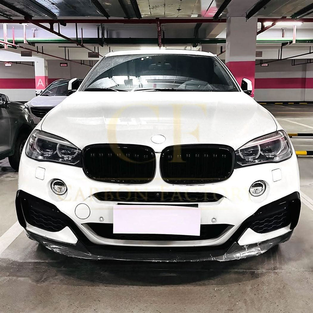 Gloss Black Front Canards for BMW F16 X6 14-18