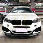 Gloss Black Front Canards for BMW F16 X6 14-18