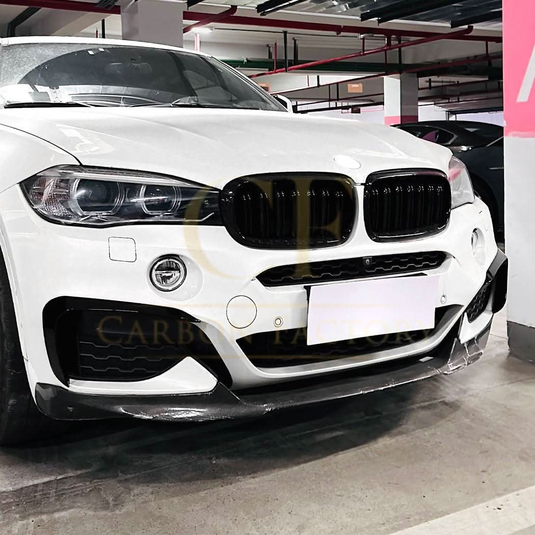 Gloss Black Front Canards for BMW F16 X6 14-18