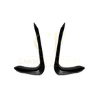Gloss Black Front Canards for BMW F16 X6 14-18