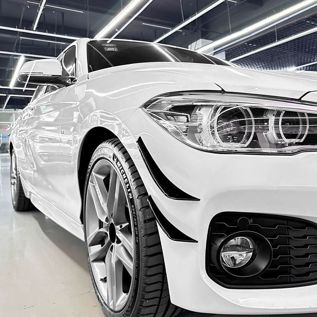 Gloss Black Front Canards for BMW F20 F21 1 Series LCI 15-19