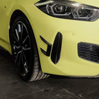 Gloss Black Front Canards for BMW F40 1 Series 19-24