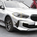 Gloss Black Front Canards for BMW F40 1 Series 19-24