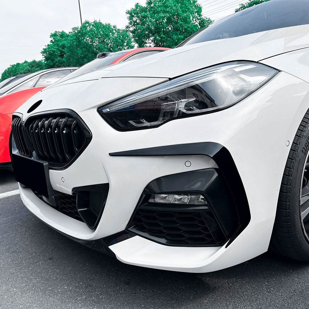 Gloss Black Front Canards for BMW F44 2 Series 4 Door 20-Present