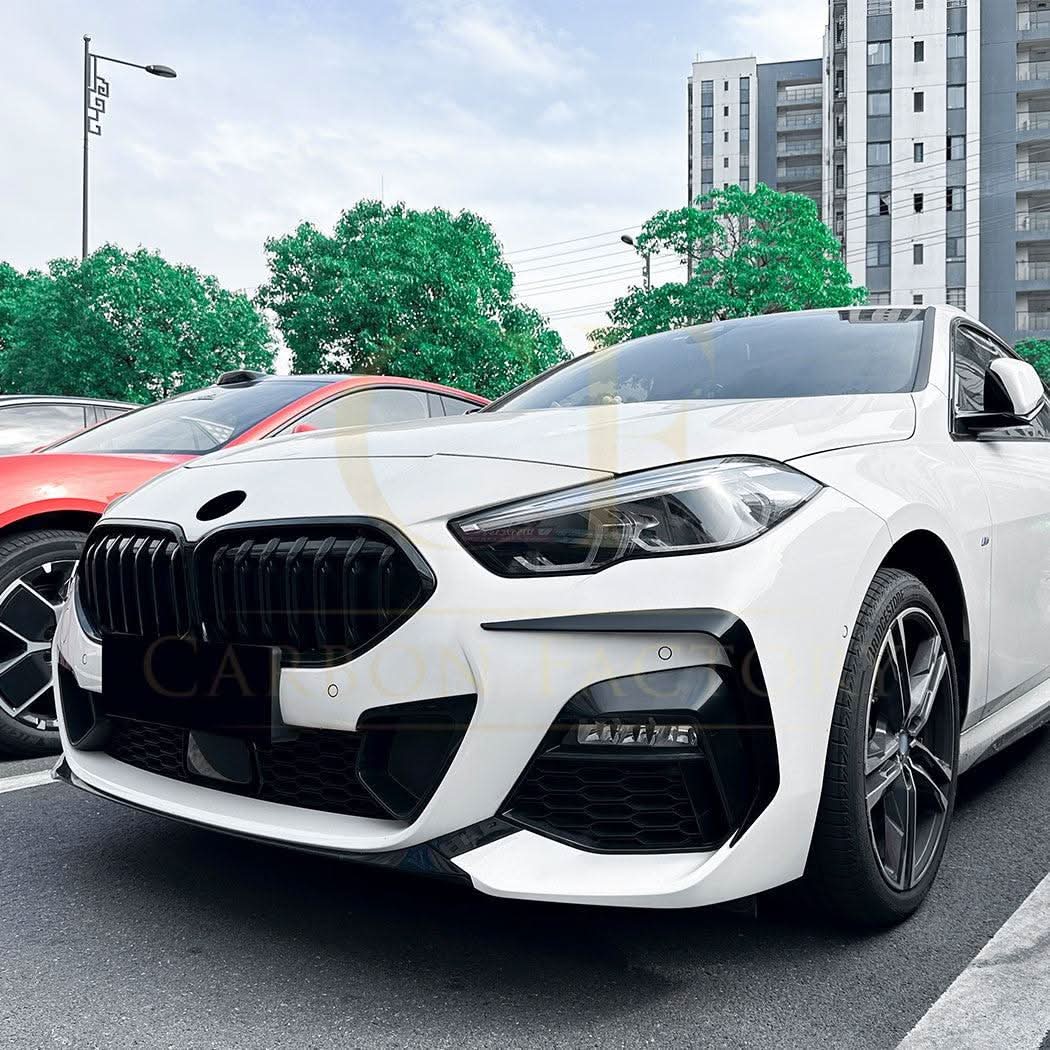 Gloss Black Front Canards for BMW F44 2 Series 4 Door 20-Present