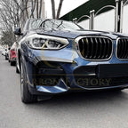 Gloss Black Front Canards for BMW G01 X3 G02 X4 Pre-LCI 18-21