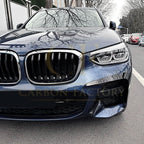 Gloss Black Front Canards for BMW G01 X3 G02 X4 Pre-LCI 18-21