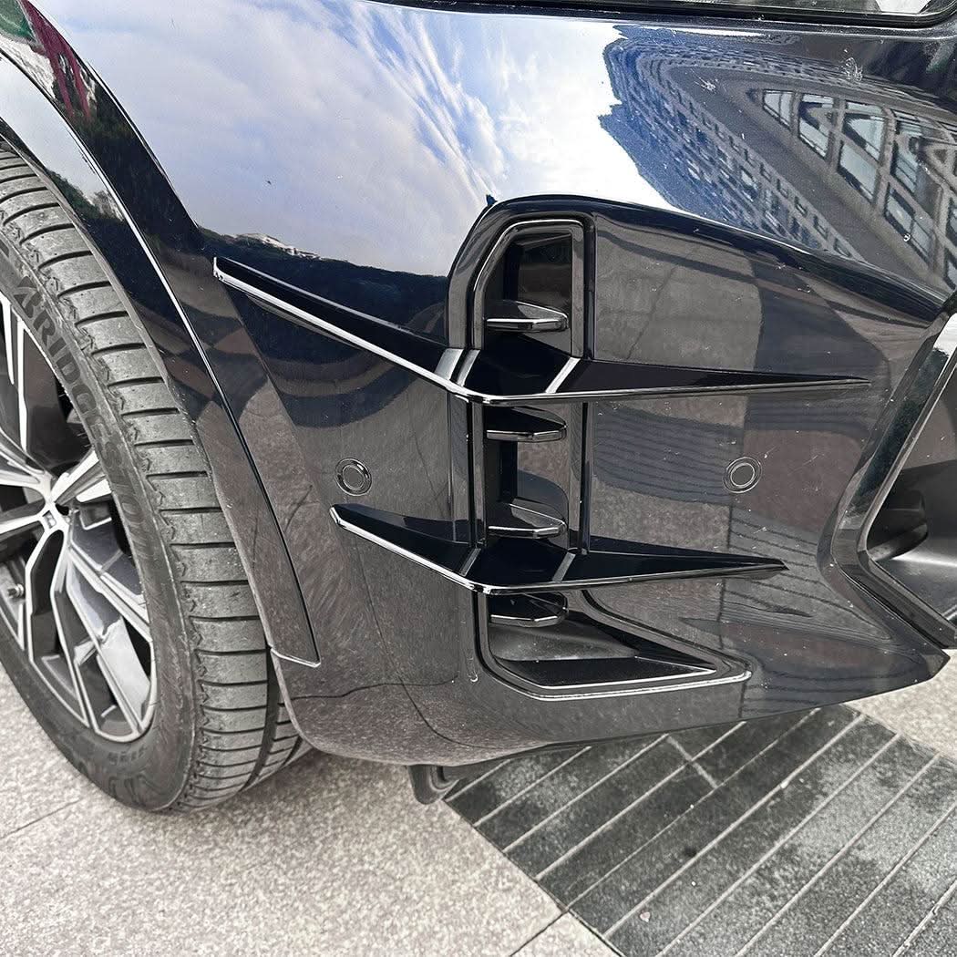Gloss Black Front Canards for BMW G06 X6 LCI 23-25