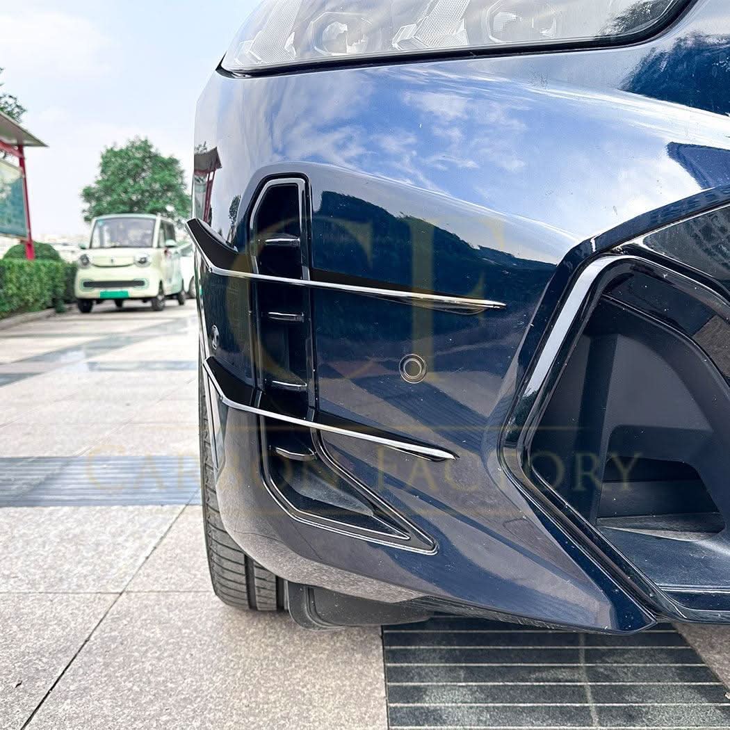 Gloss Black Front Canards for BMW G06 X6 LCI 23-25