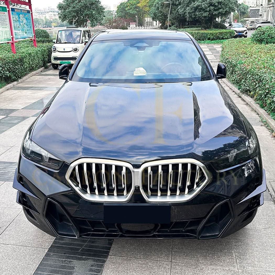 Gloss Black Front Canards for BMW G06 X6 LCI 23-25