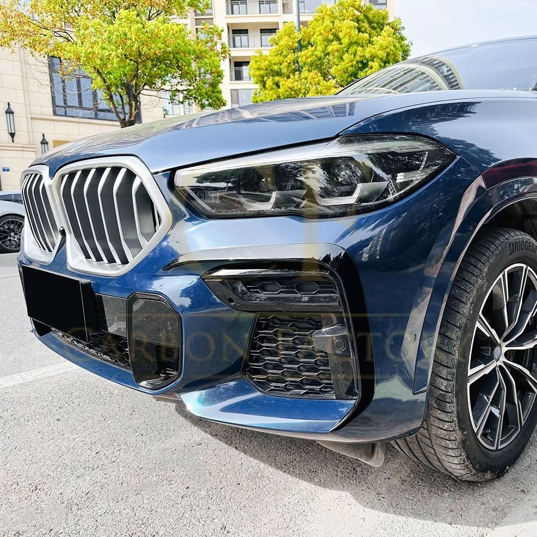 Gloss Black Front Canards for BMW G06 X6 Pre-LCI 19-22