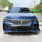 Gloss Black Front Canards for BMW G06 X6 Pre-LCI 19-22