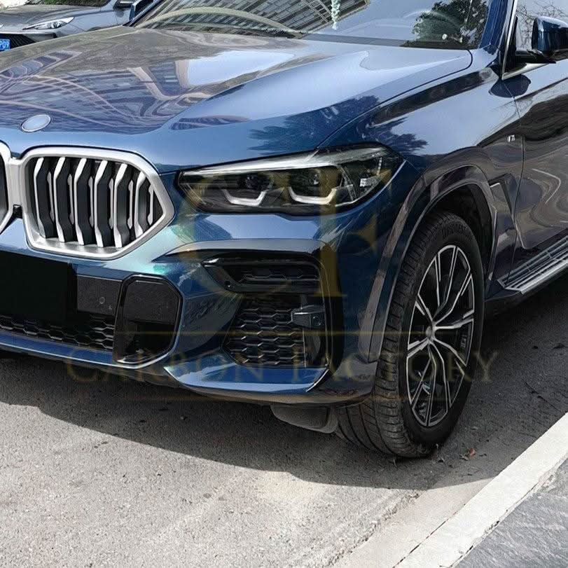 Gloss Black Front Canards for BMW G06 X6 Pre-LCI 19-22