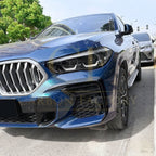 Gloss Black Front Canards for BMW G06 X6 Pre-LCI 19-22