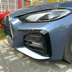 Gloss Black Front Canards for BMW G22 G23 4 Series 20-Present