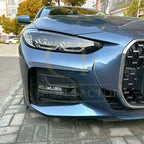 Gloss Black Front Canards for BMW G22 G23 4 Series 20-Present