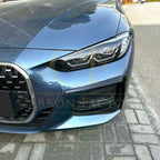 Gloss Black Front Canards for BMW G22 G23 4 Series 20-Present