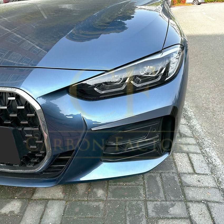 Gloss Black Front Canards for BMW G22 G23 4 Series 20-Present