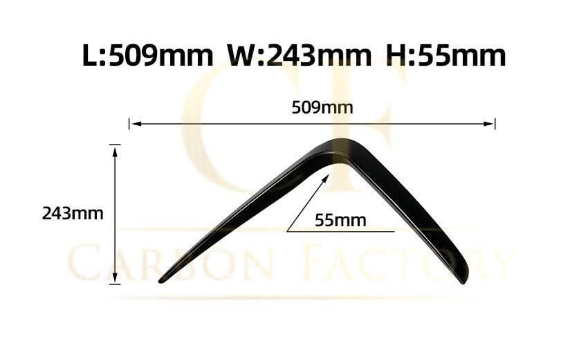 Gloss Black Front Canards for BMW G22 G23 4 Series 20-Present