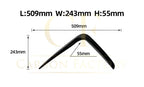 Gloss Black Front Canards for BMW G22 G23 4 Series 20-Present