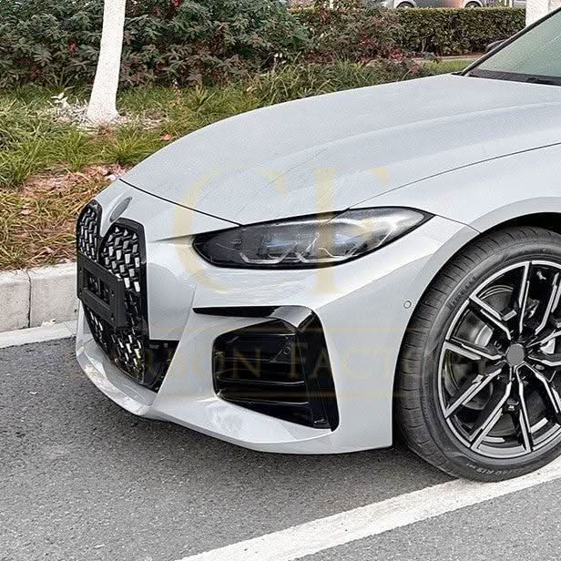 Gloss Black Front Canards for BMW G26 4 Series 20-Present