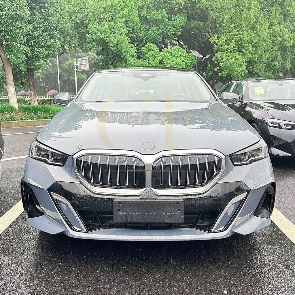 Gloss Black Front Canards for BMW G60 G61 5 Series 24-Present