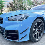 Gloss Black Front Canards for BMW G87 M2 23-Present
