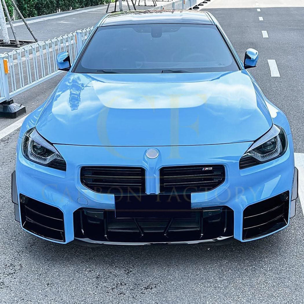 Gloss Black Front Canards for BMW G87 M2 23-Present