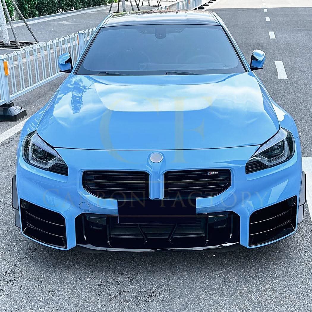 Gloss Black Front Canards for BMW G87 M2 23-Present