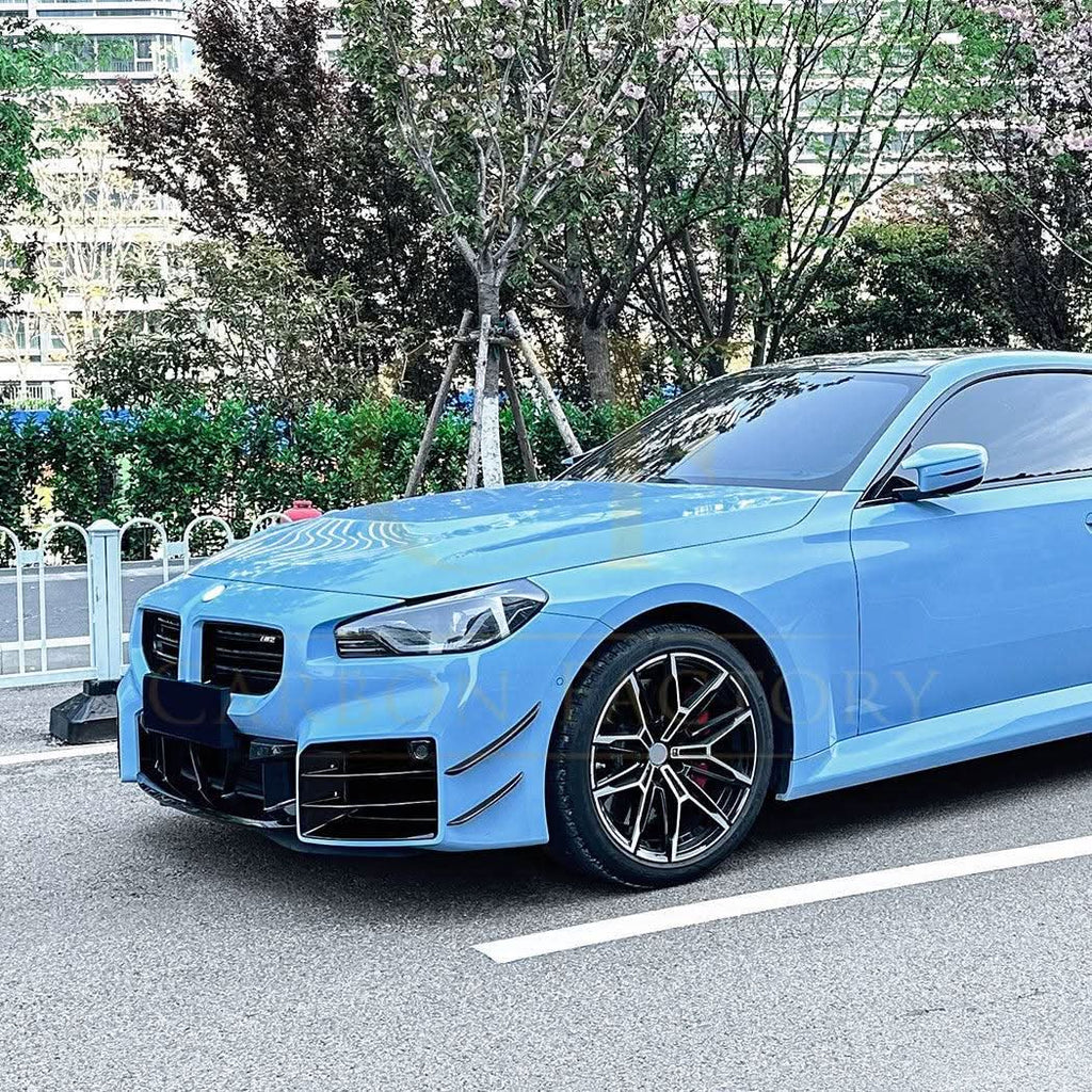 Gloss Black Front Canards for BMW G87 M2 23-Present