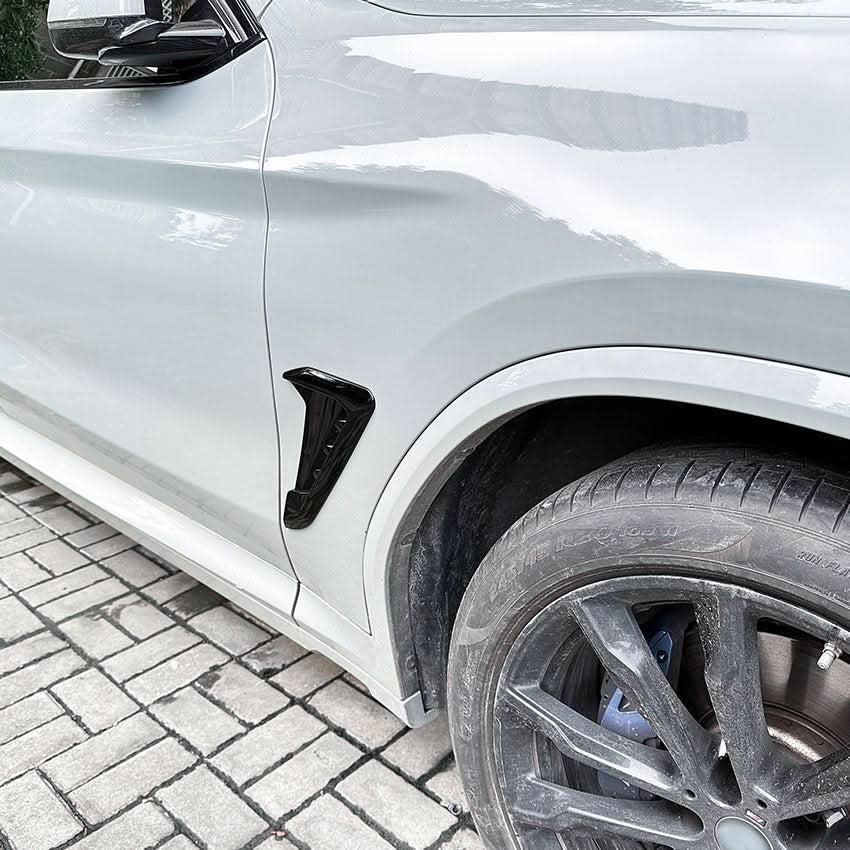 Gloss Black Front Fender Trims for BMW G01 X3 G02 X4 18-24