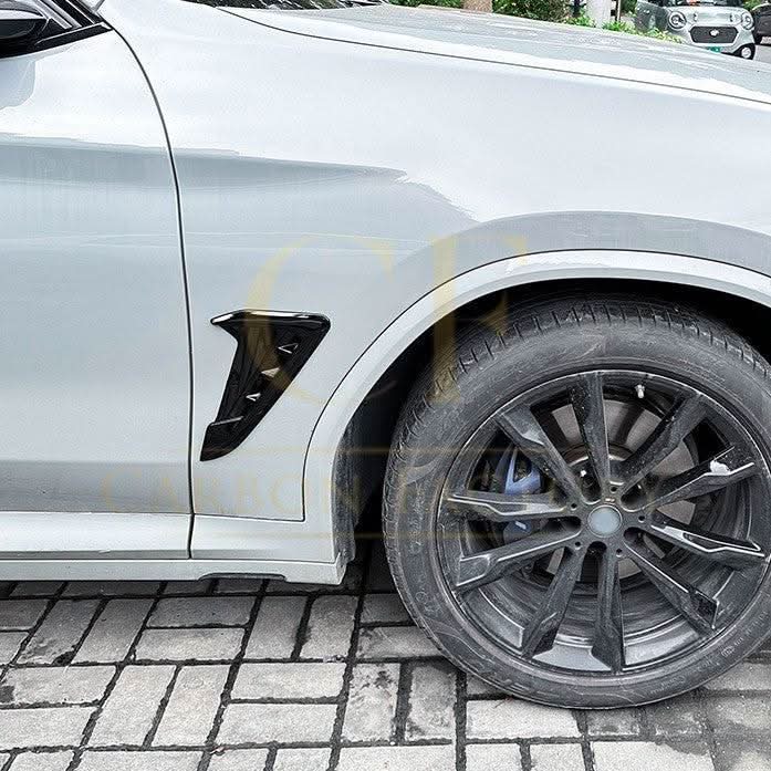 Gloss Black Front Fender Trims for BMW G01 X3 G02 X4 18-24