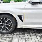 Gloss Black Front Fender Trims for BMW G01 X3 G02 X4 18-24