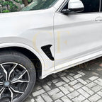 Gloss Black Front Fender Trims for BMW G01 X3 G02 X4 18-24
