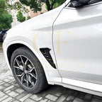 Gloss Black Front Fender Trims for BMW G01 X3 G02 X4 18-24