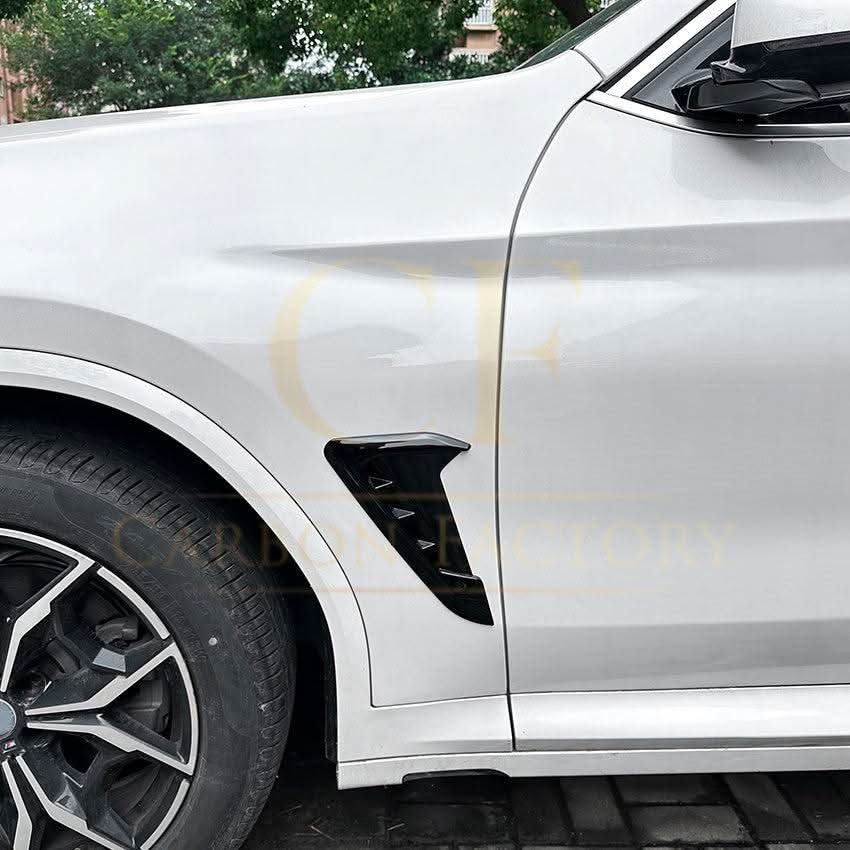 Gloss Black Front Fender Trims for BMW G01 X3 G02 X4 18-24