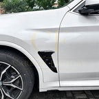 Gloss Black Front Fender Trims for BMW G01 X3 G02 X4 18-24