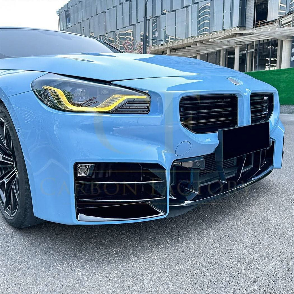 Gloss Black Front Side Grilles for BMW G87 M2 23-Present