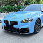 Gloss Black Front Side Grilles for BMW G87 M2 23-Present