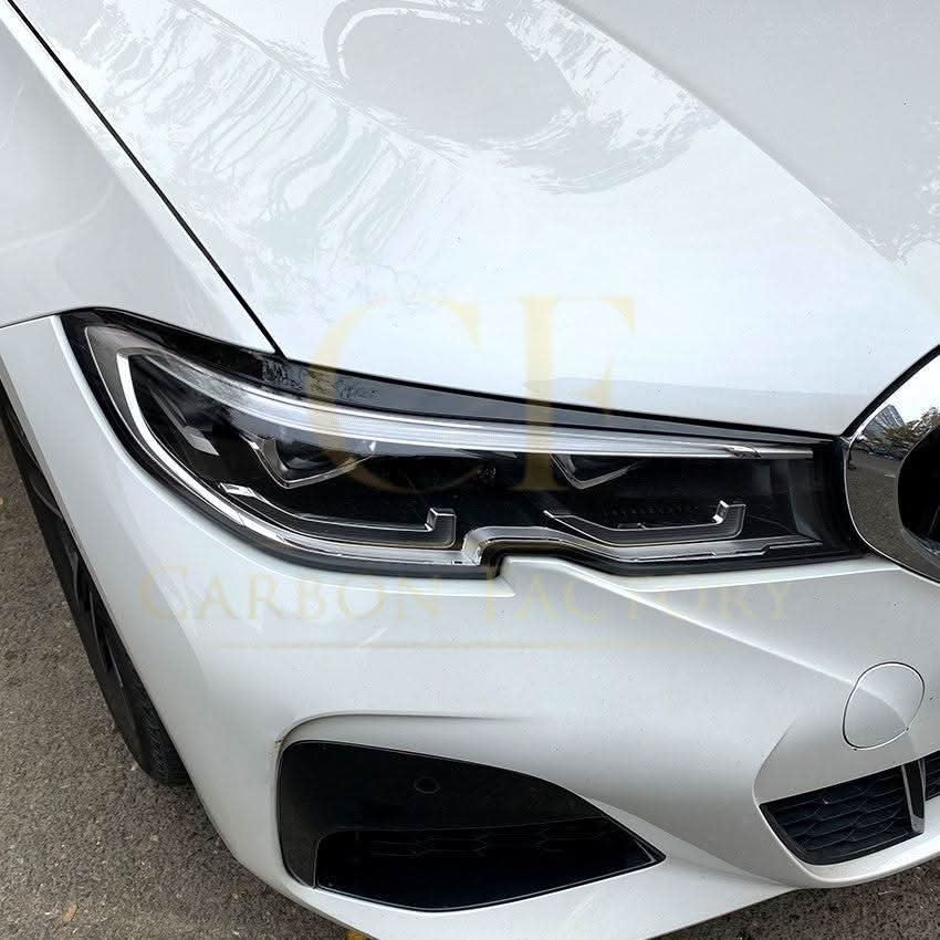 Gloss Black Headlight Trims for BMW 3 Series G20 G21 Pre-LCI 19-22