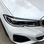 Gloss Black Headlight Trims for BMW 3 Series G20 G21 Pre-LCI 19-22