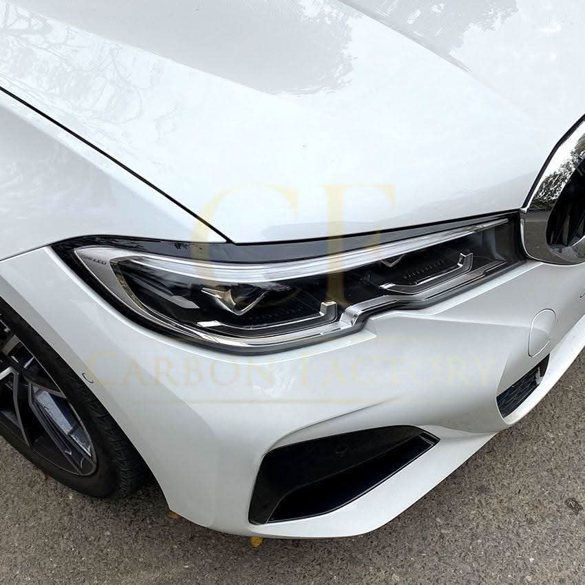 Gloss Black Headlight Trims for BMW 3 Series G20 G21 Pre-LCI 19-22