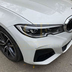Gloss Black Headlight Trims for BMW 3 Series G20 G21 Pre-LCI 19-22