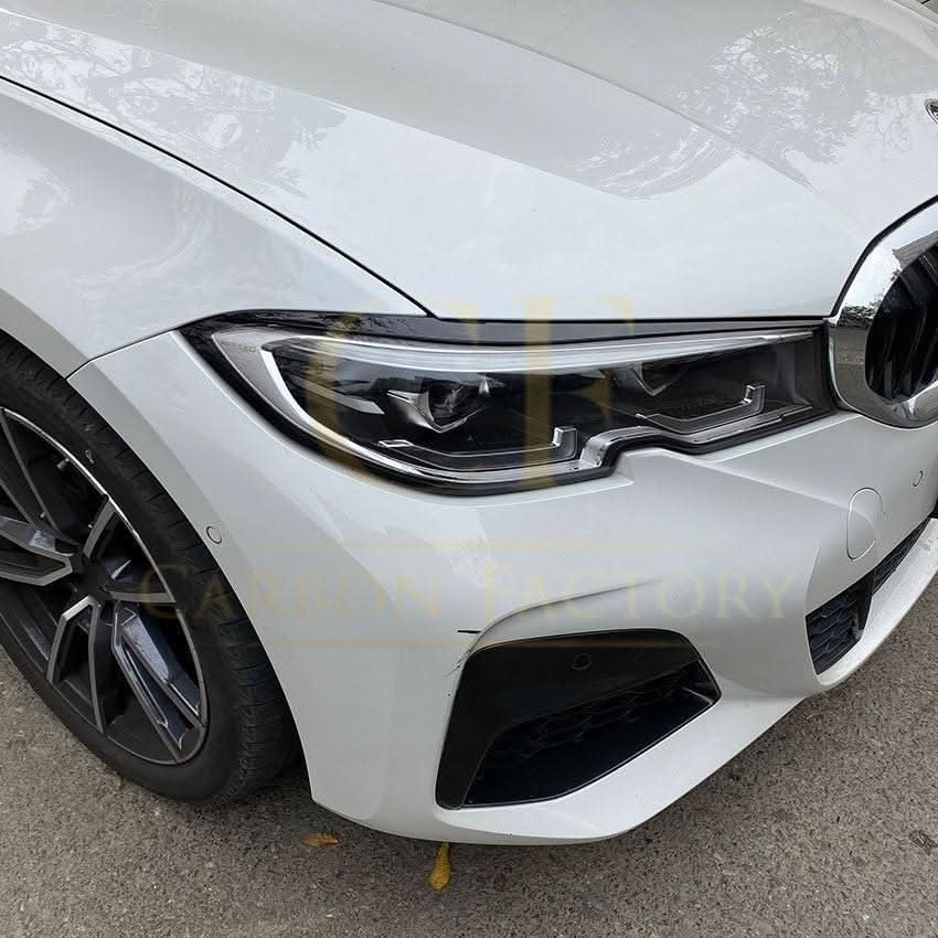 Gloss Black Headlight Trims for BMW 3 Series G20 G21 Pre-LCI 19-22
