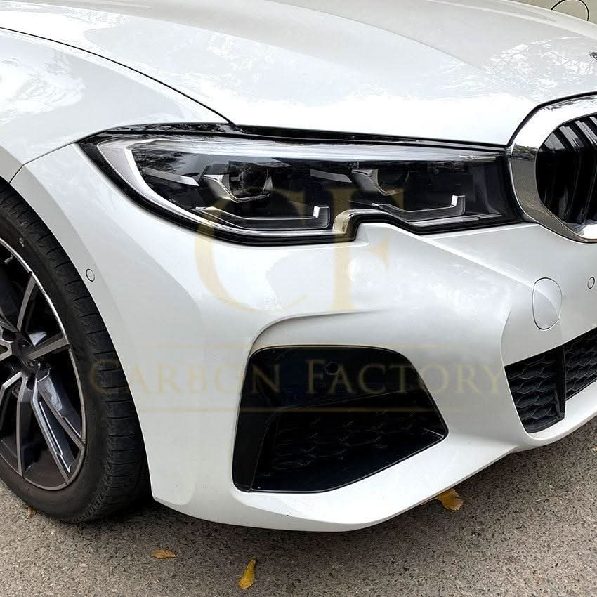 Gloss Black Headlight Trims for BMW 3 Series G20 G21 Pre-LCI 19-22
