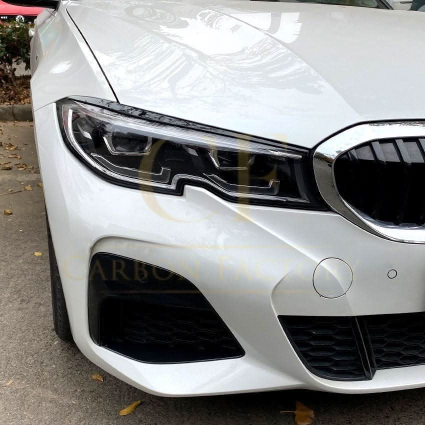 Gloss Black Headlight Trims for BMW 3 Series G20 G21 Pre-LCI 19-22