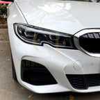 Gloss Black Headlight Trims for BMW 3 Series G20 G21 Pre-LCI 19-22