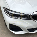 Gloss Black Headlight Trims for BMW 3 Series G20 G21 Pre-LCI 19-22